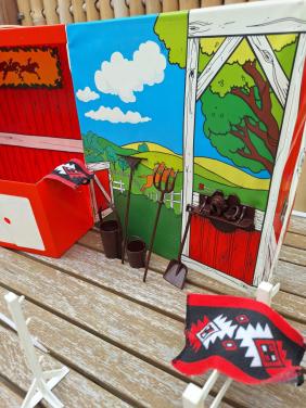 Barbie paardenstal met accessoires