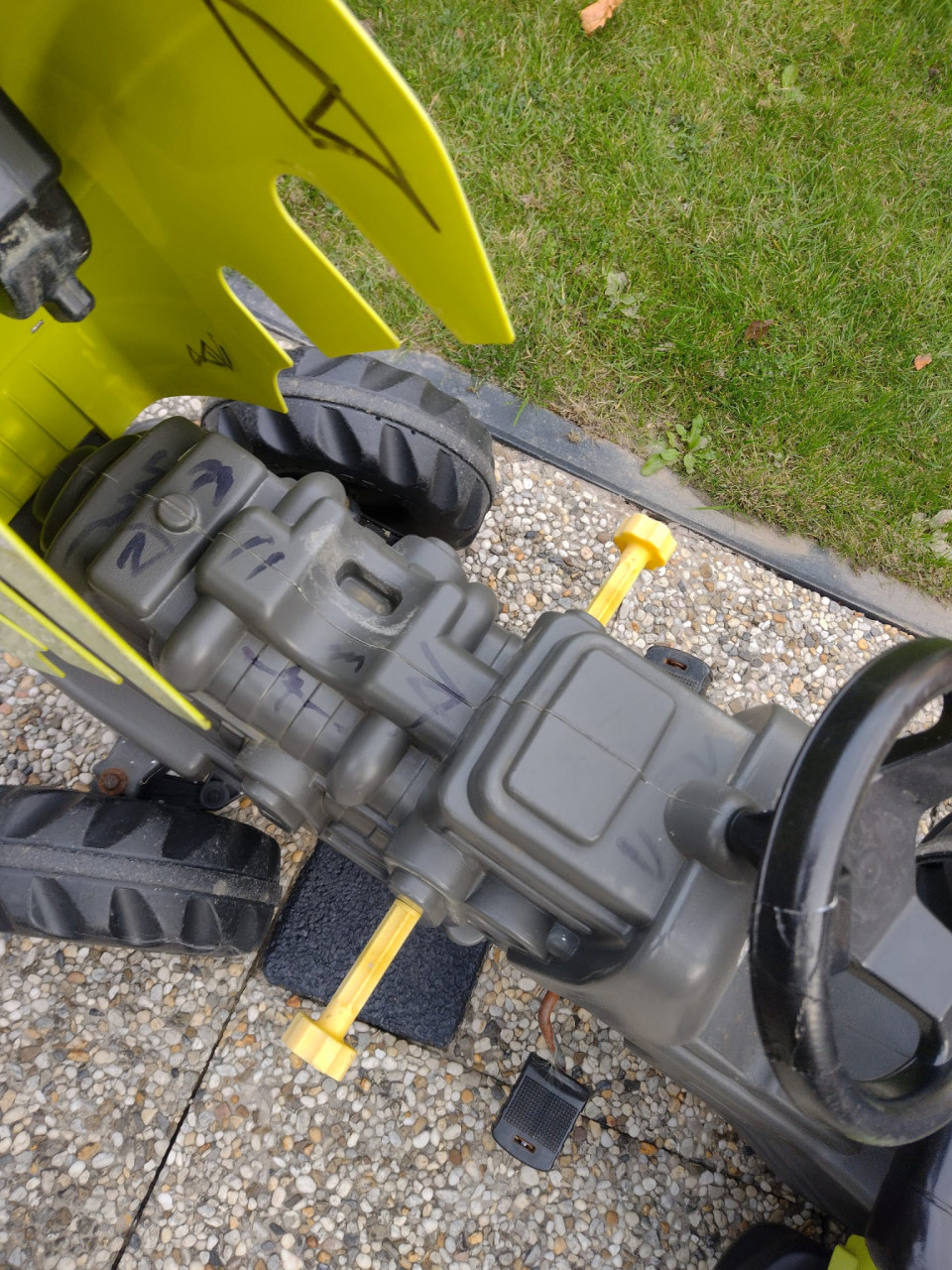 Traptractor met aanhanger