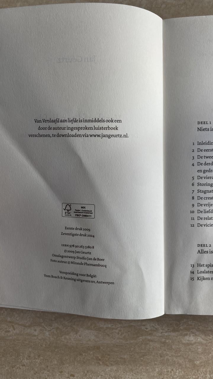 Boek Jan Geurtz - Verslaafd aan Liefde