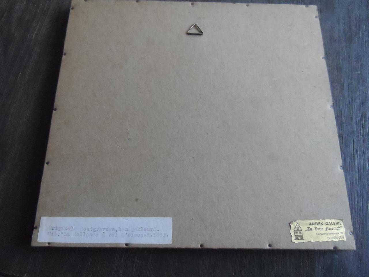 Houtgravure De Beurs in Vlissingen 1881