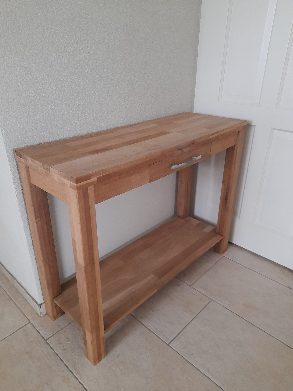 Massief houten Side table 35,5 x 100 x 78H (in goede nette staat )
