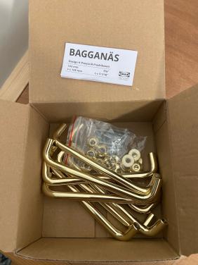 Handgrepen Ikea Bagganäs goud