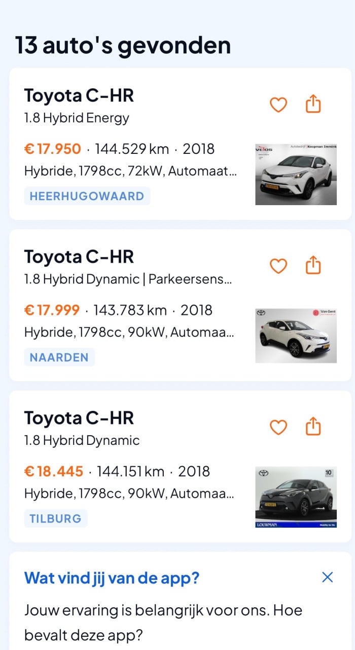 Toyota C-HR 1.8 Hybrid Dynamic – Zéér nette complete auto!