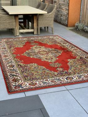 ✨Schitterend Kleurrijk Vintage Vloerkleed van Zuiver Scheerwol ✨
