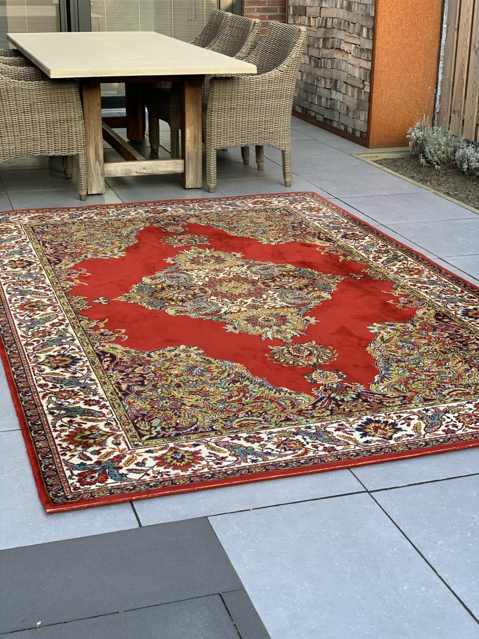 ✨Schitterend Kleurrijk Vintage Vloerkleed van Zuiver Scheerwol ✨