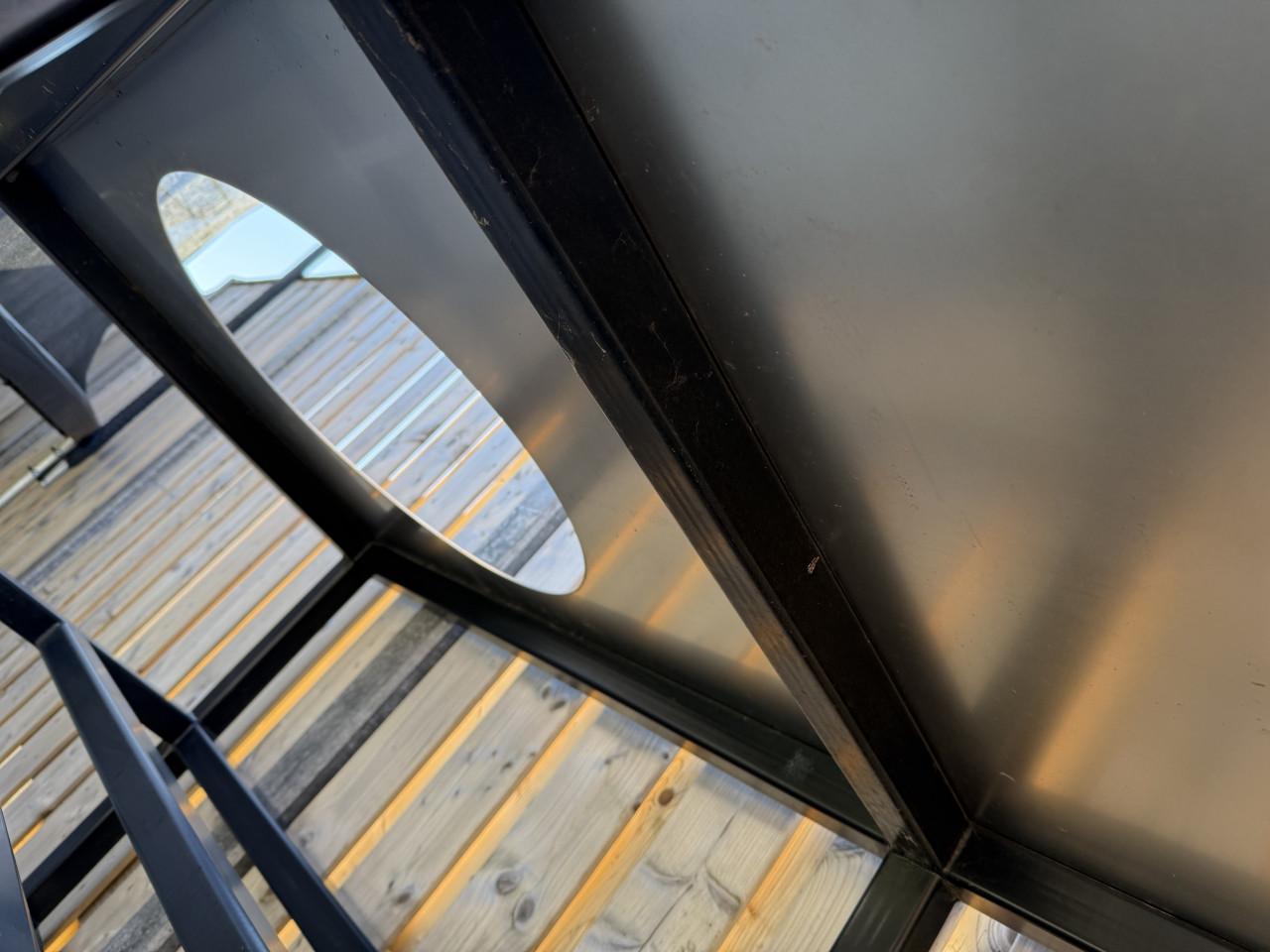 Robuust Stalen Buitenmeubel/ Werktafel voor Large Kamado.