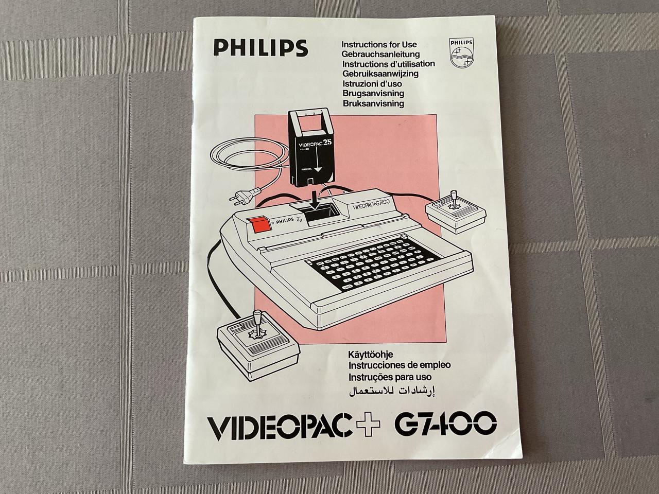 Orginele gebruiksaanwijzing  VIDEOPAC+G7400