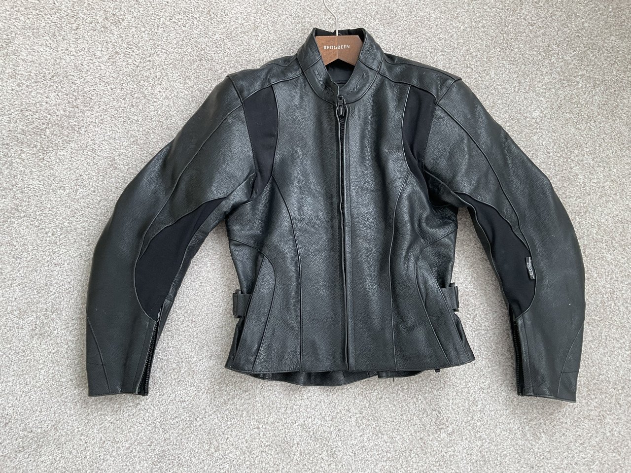 Leren dames motor jack