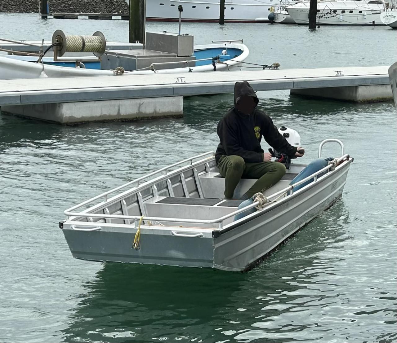 Aluminium boot Yamaha 5pk viertaktmotor