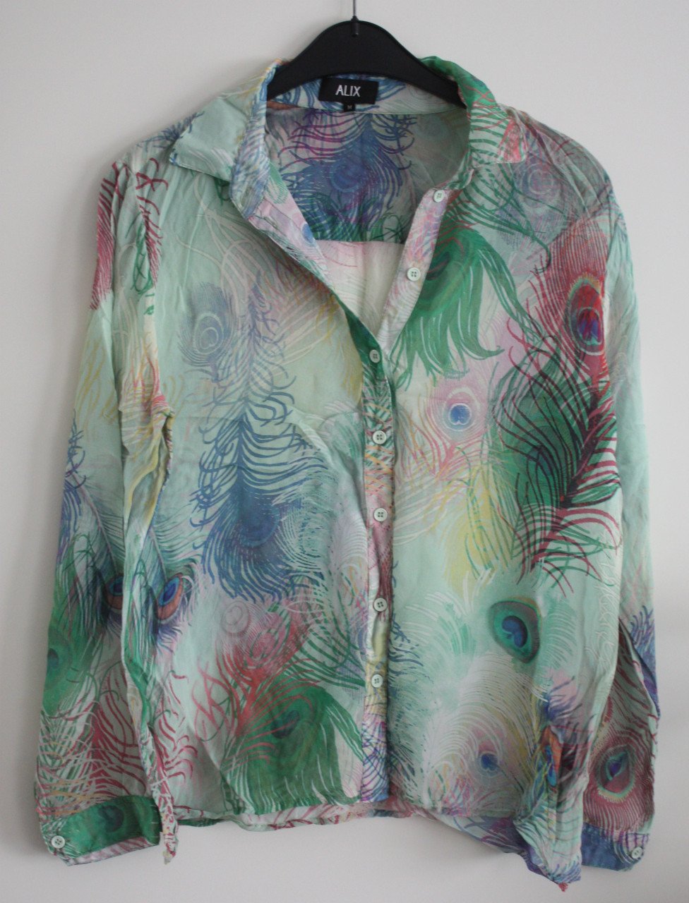 Blouse met veren maat m
