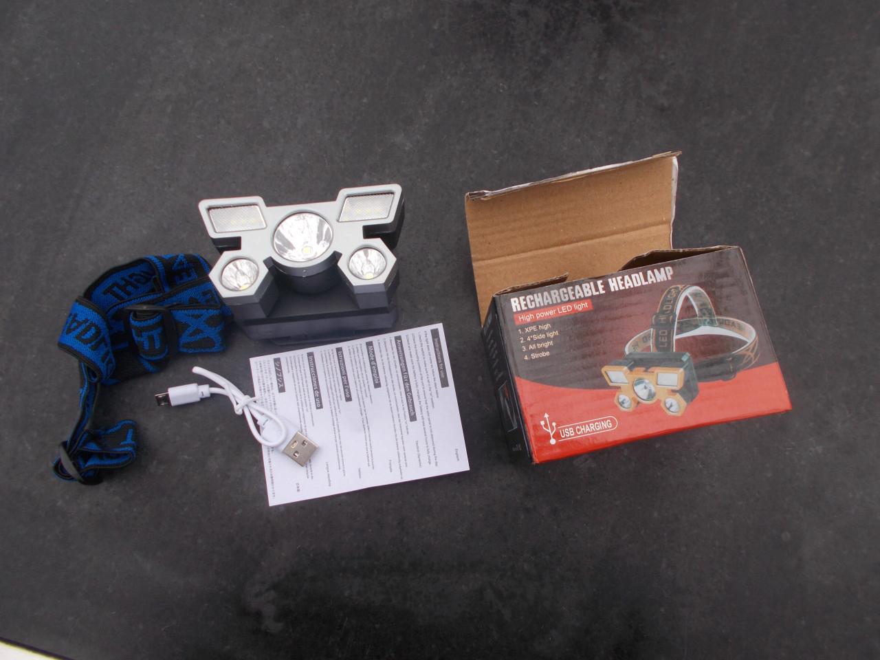 Nieuw in verpakking hoofdlamp oplaadbaar