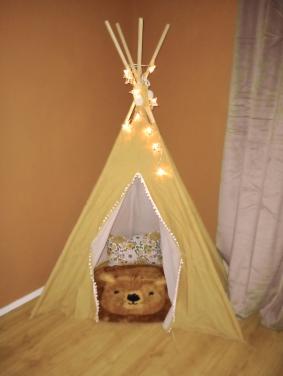 NIEUW Tipi kinder tent oker-goud