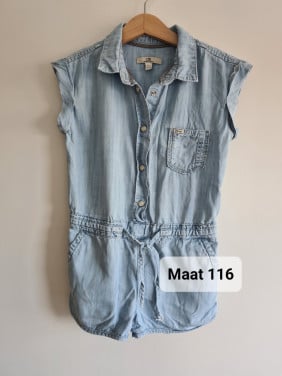 LTB lichtblauwe spijkerstof jumpsuit Maat 116