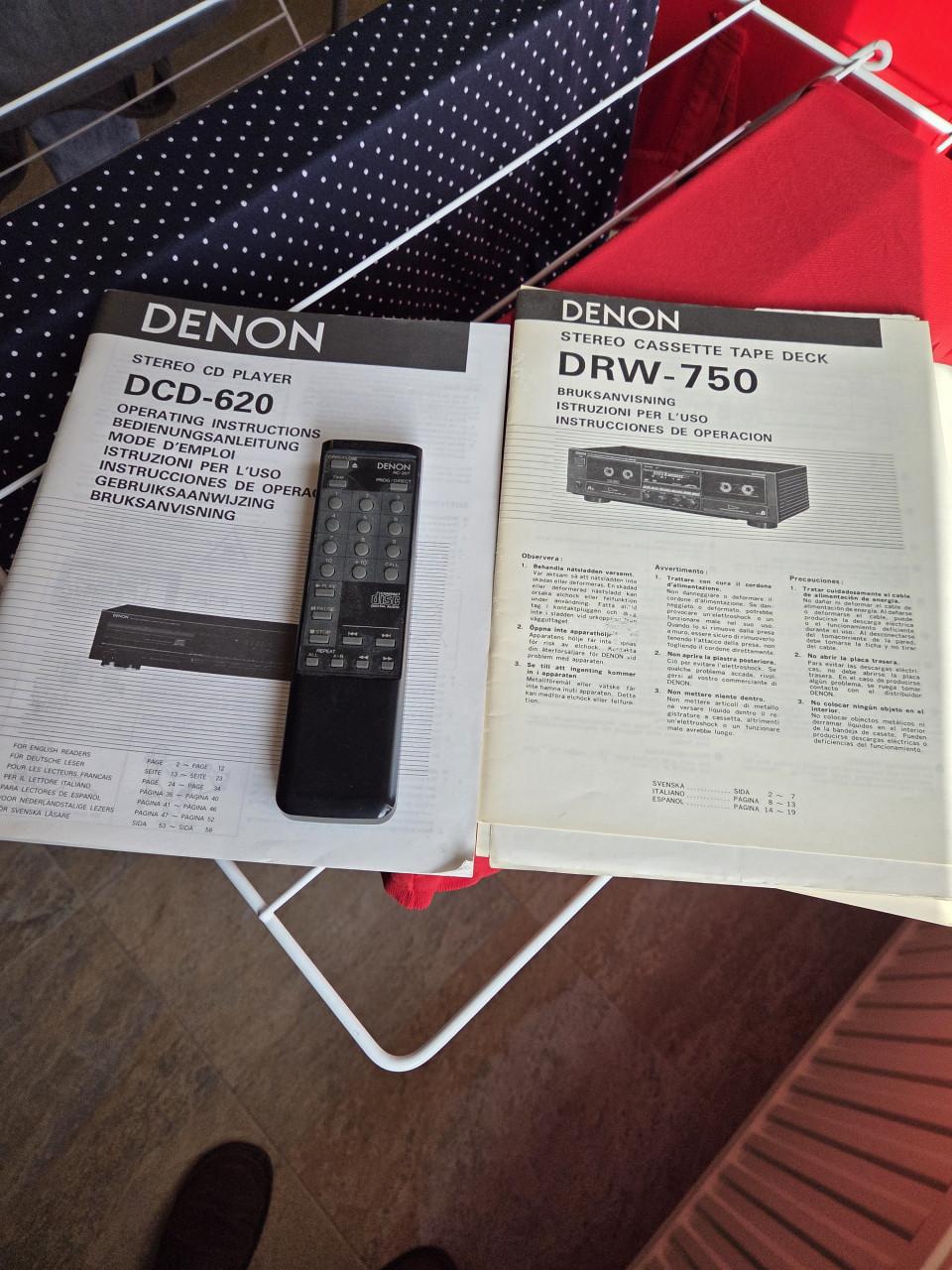 GERESERVEERD   Denon CD Speler+ Cassettedeck