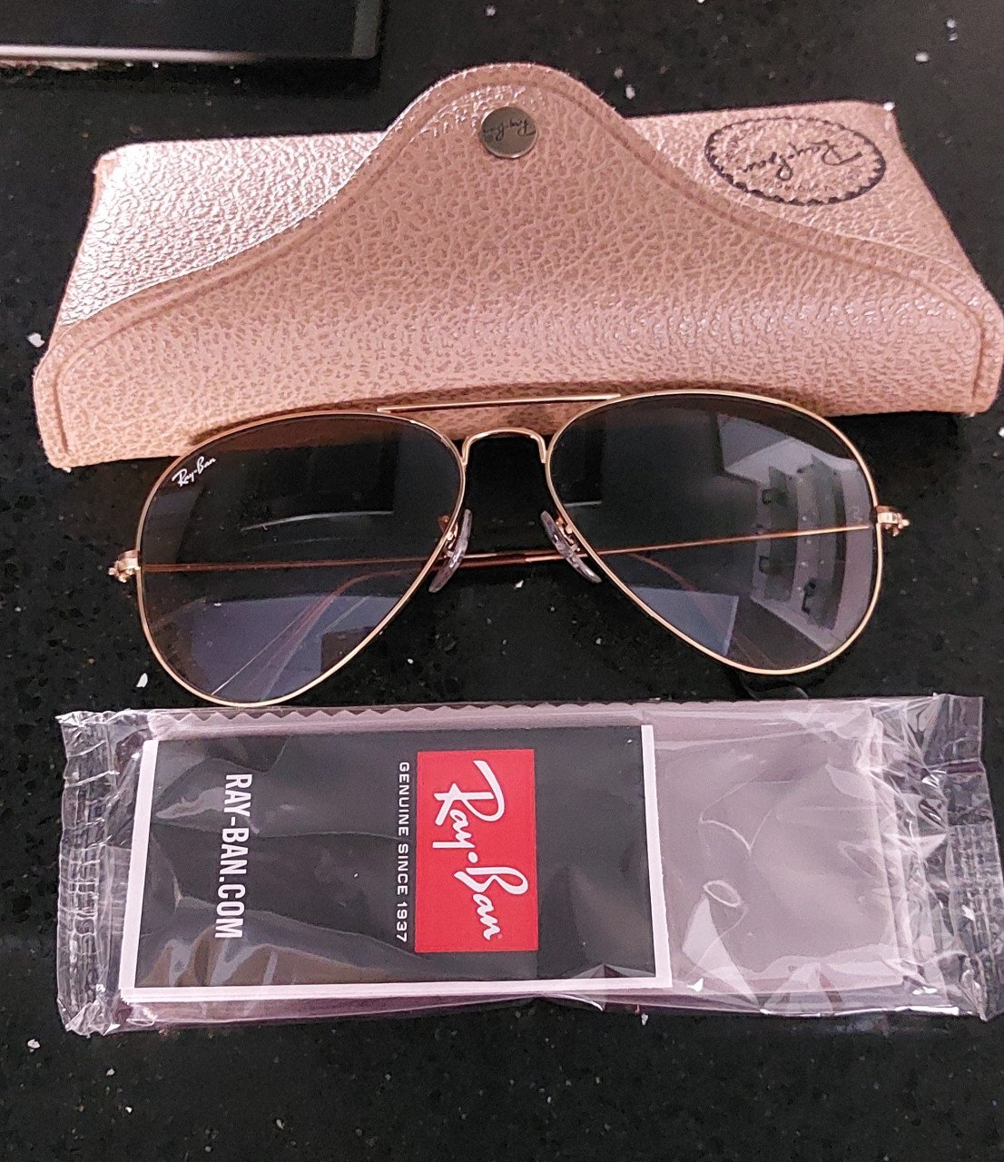 Ray-ban zonnebril bruin degrade nooit gedragen