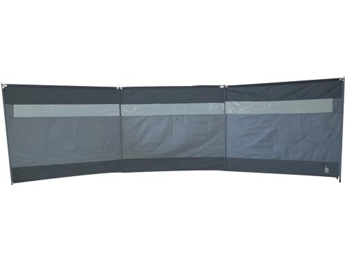 Bo-Camp windscherm Solid / Dennis met raam antraciet/grijs
