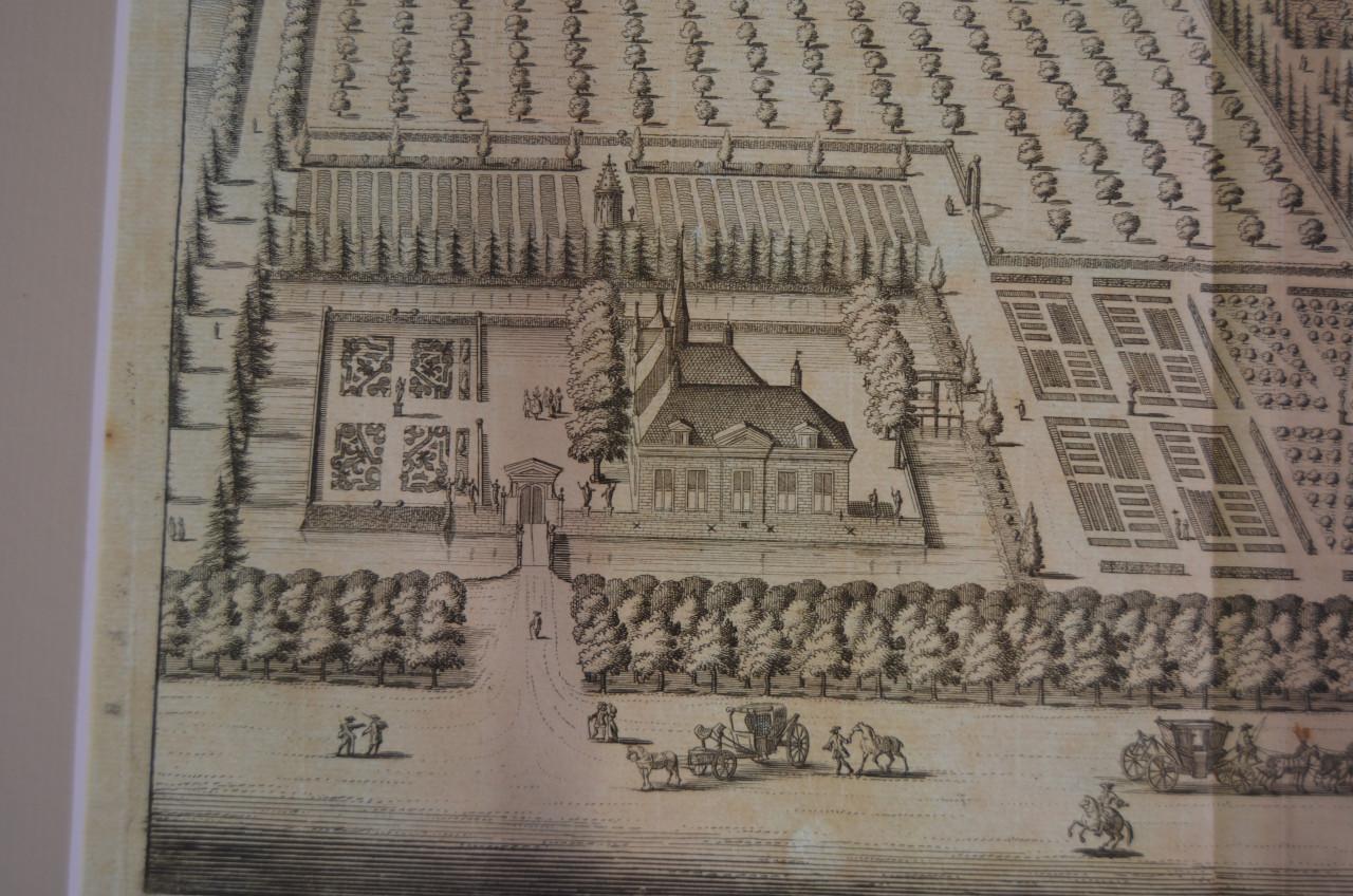 Kopergravure 'T Huys te Watervliet' Heinkenszand Smallegange 1696