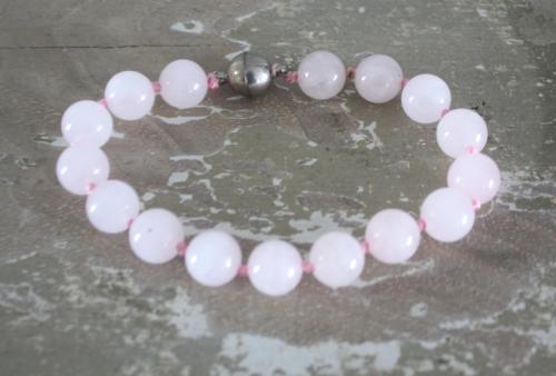 Roze kralen armband