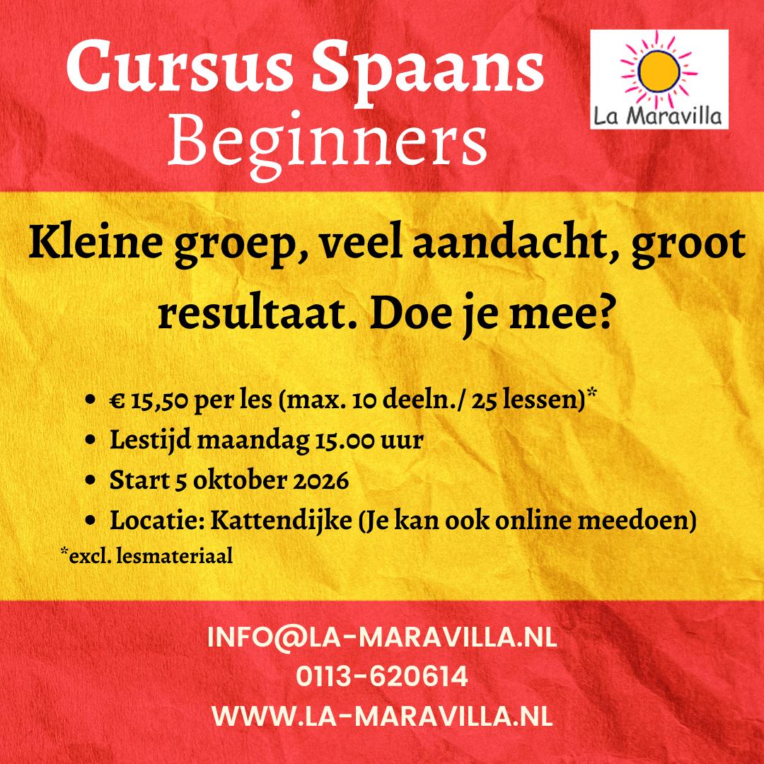 Cursus Spaans - v.a. 5 oktober