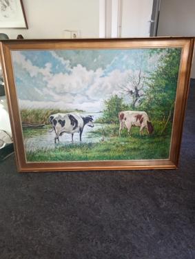 Schilderij met koeien
