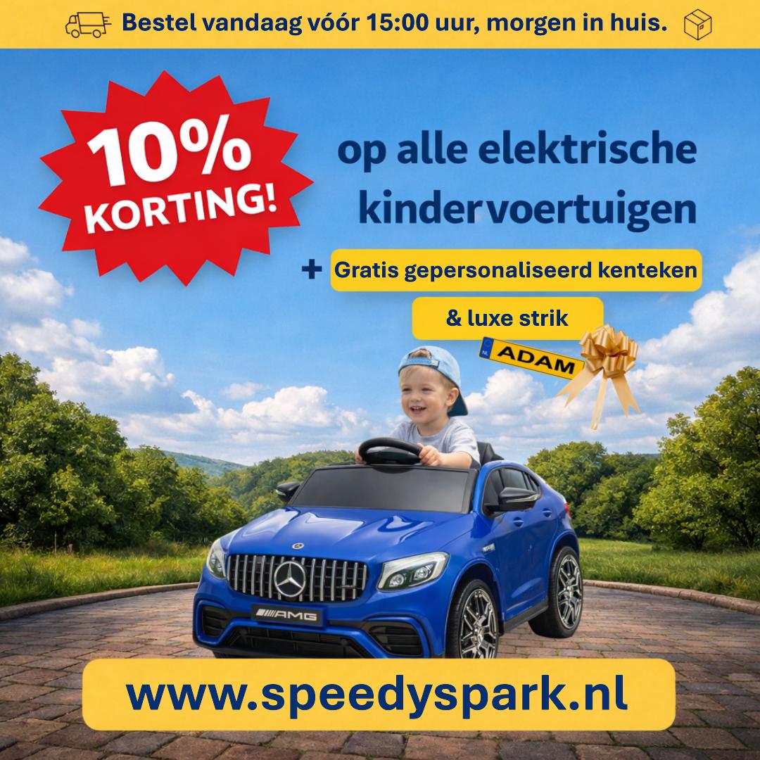 Elektrische Kinderauto 12V – Mercedes-Benz GLC 63S AMG | Blauw