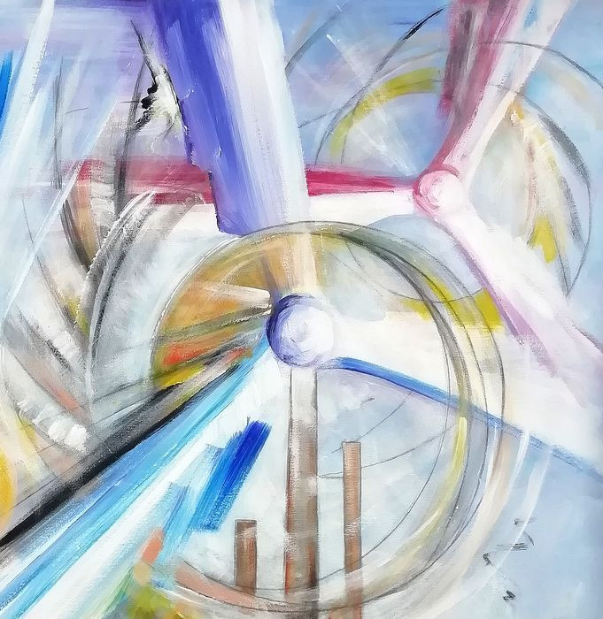 " Hijos del Viento " Acrylschilderij uit 2010 van Oleg Shovk