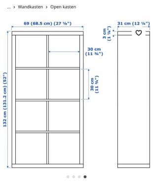 Ikea kast open vakken gratis