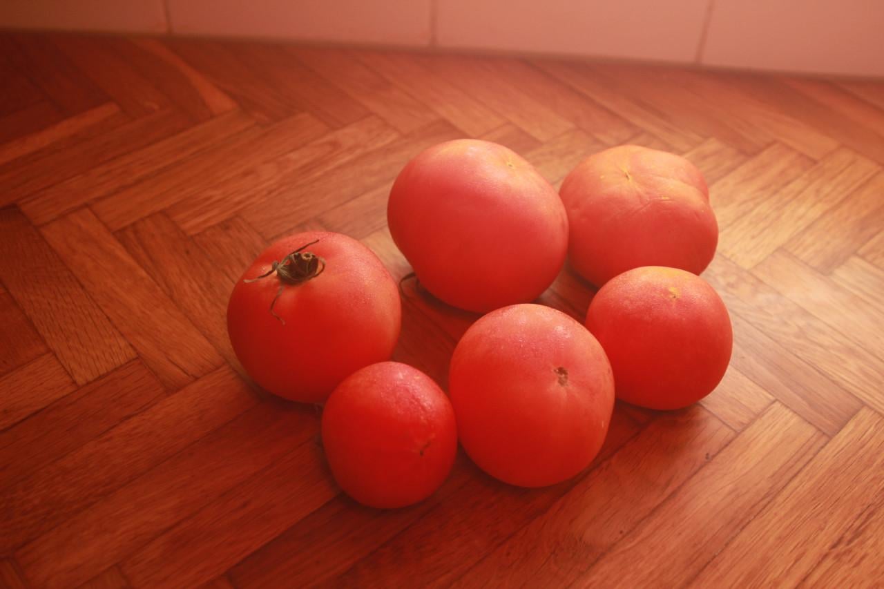 Tomaten uit eigen tuin