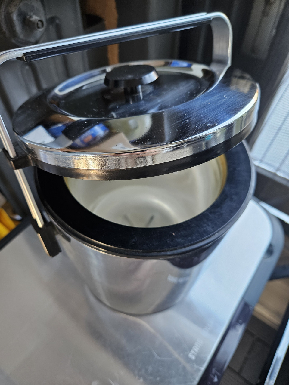 Mooie vintage jaren 70 Alessi ijsemmer van RVS...