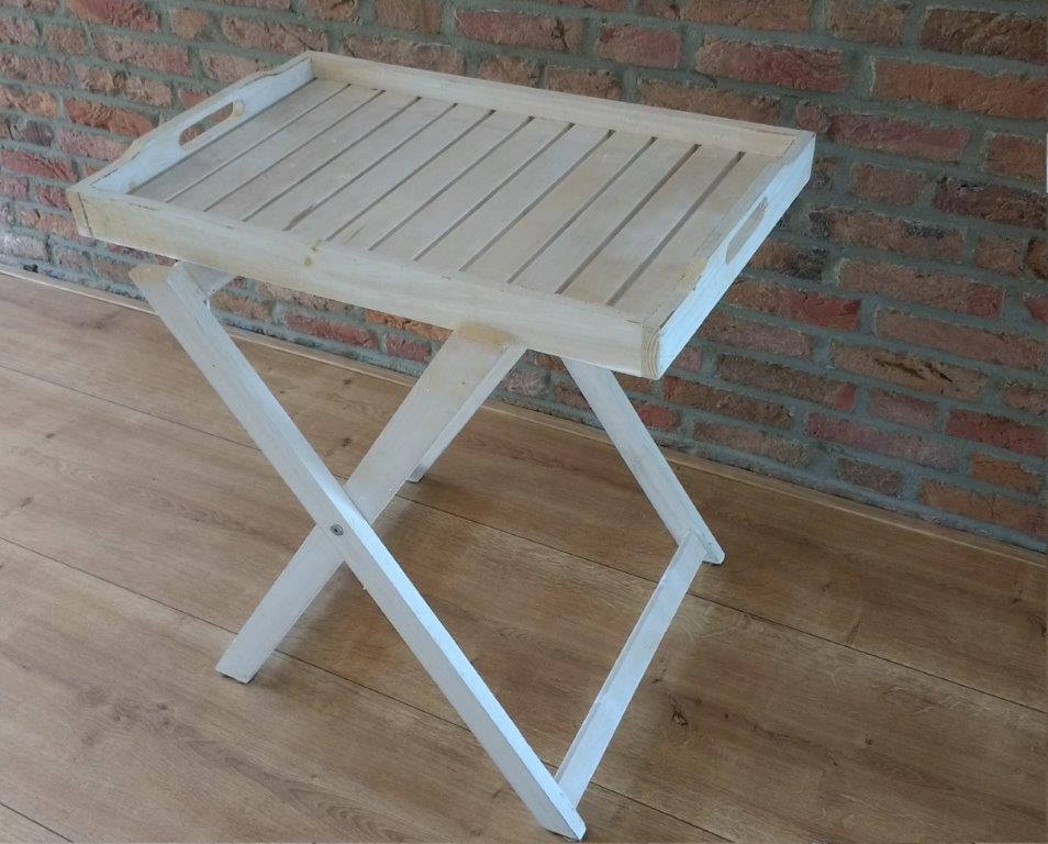Z.g.a.n. witte butlertray met afneembaar dienblad