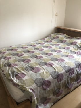 Steigerhouten 2 persoons bed