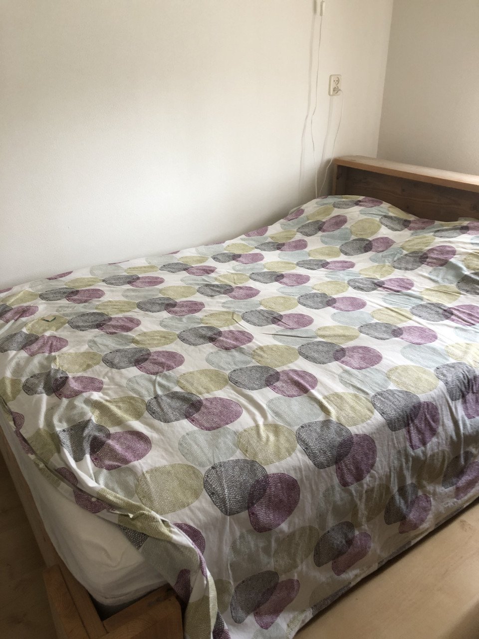 Steigerhouten 2 persoons bed