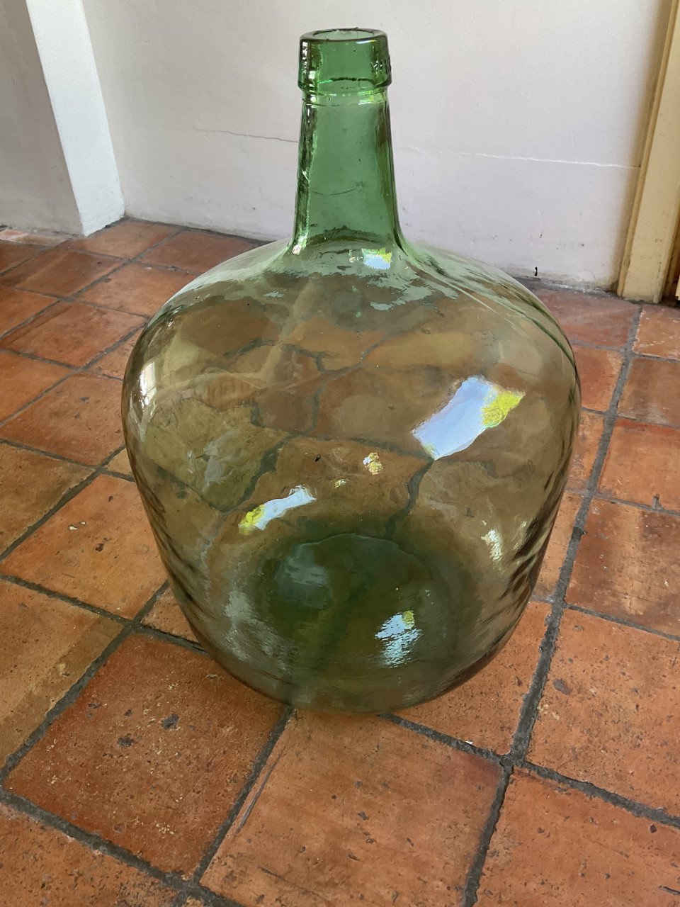 Grote oude fles 20 liter