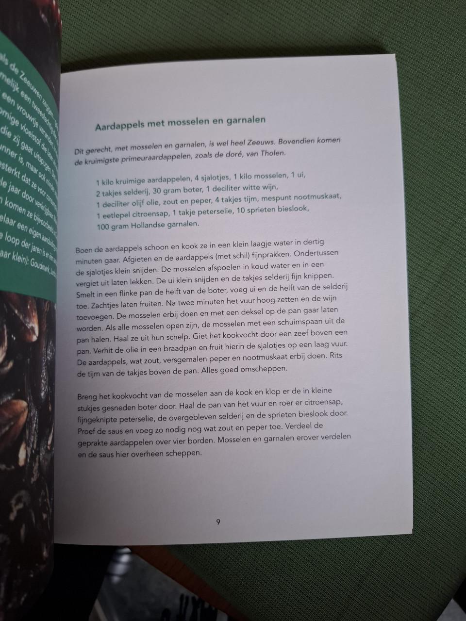 Smaak van Zeeland, recepten met Zeeuwse streekproducten, door T. Sluijter