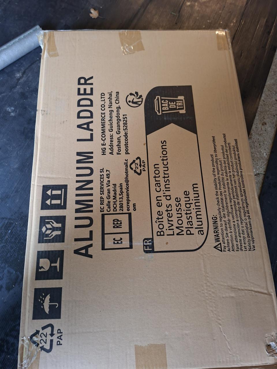 Aluminium ladder 2,5 meter