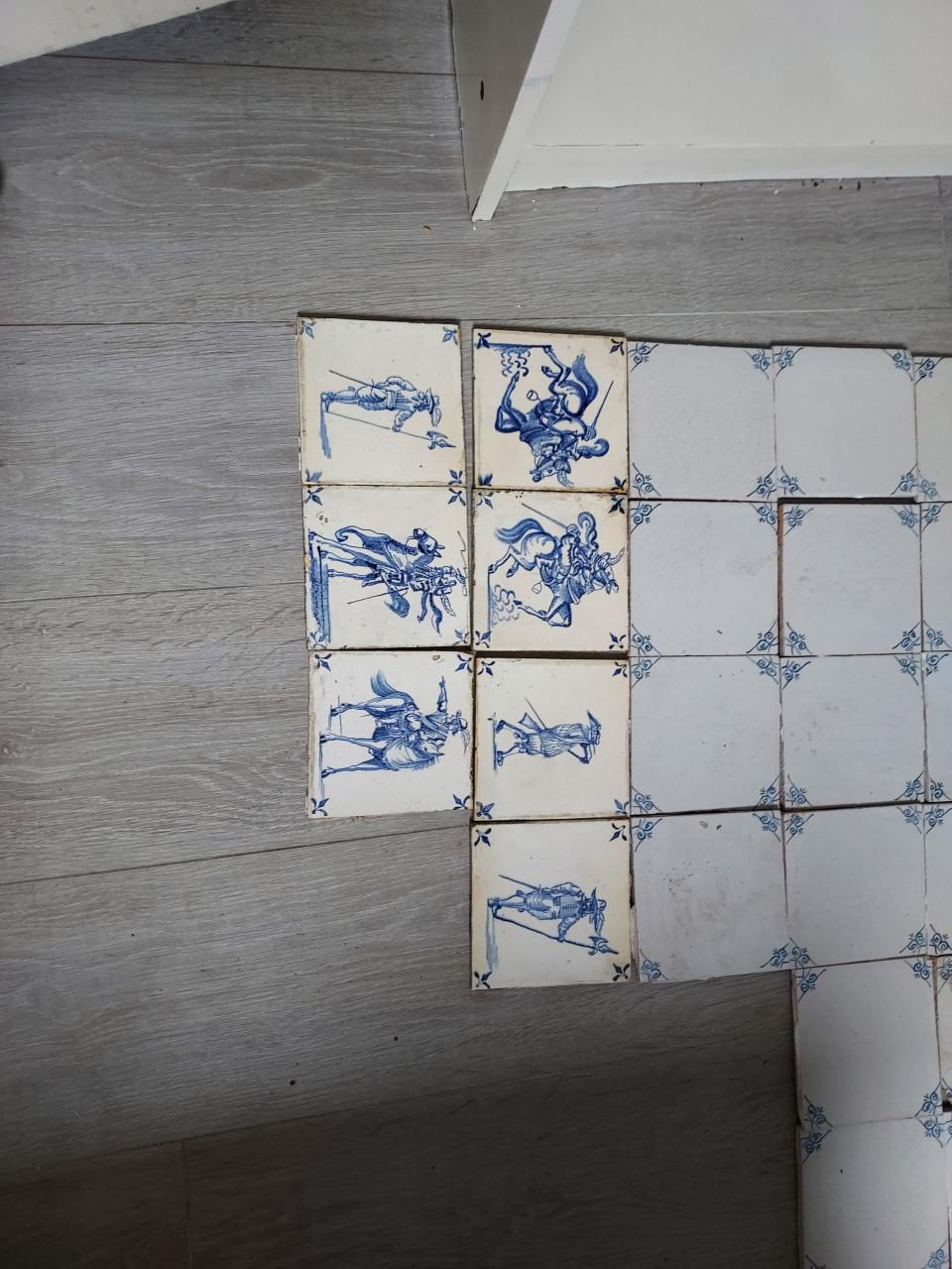 Deftse tegels antiek 18de eeuwse witjes