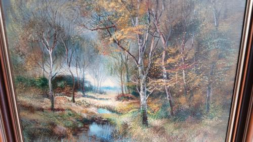 Schilderij klassiek L de Jong mooie lijst landschap kunst