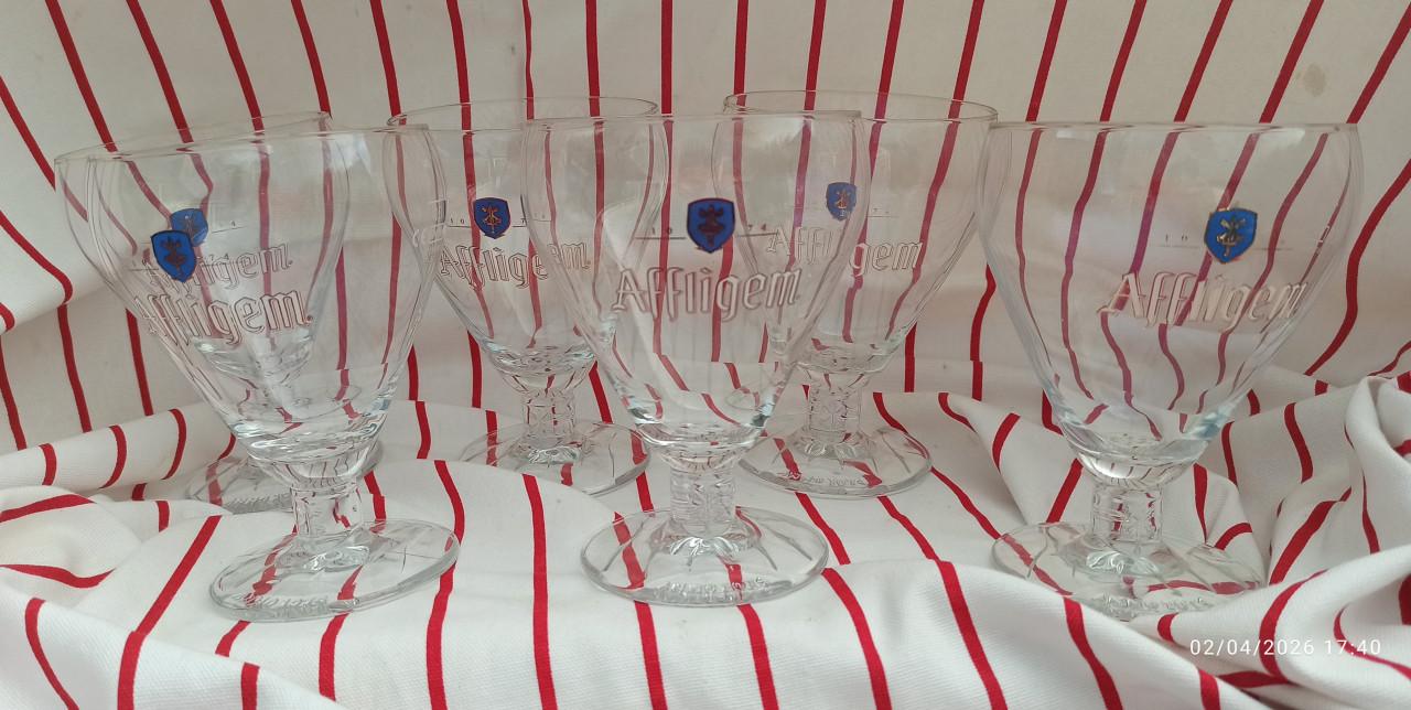 Affligem bierglazen x 6 - 30 cl - Samen voor €2