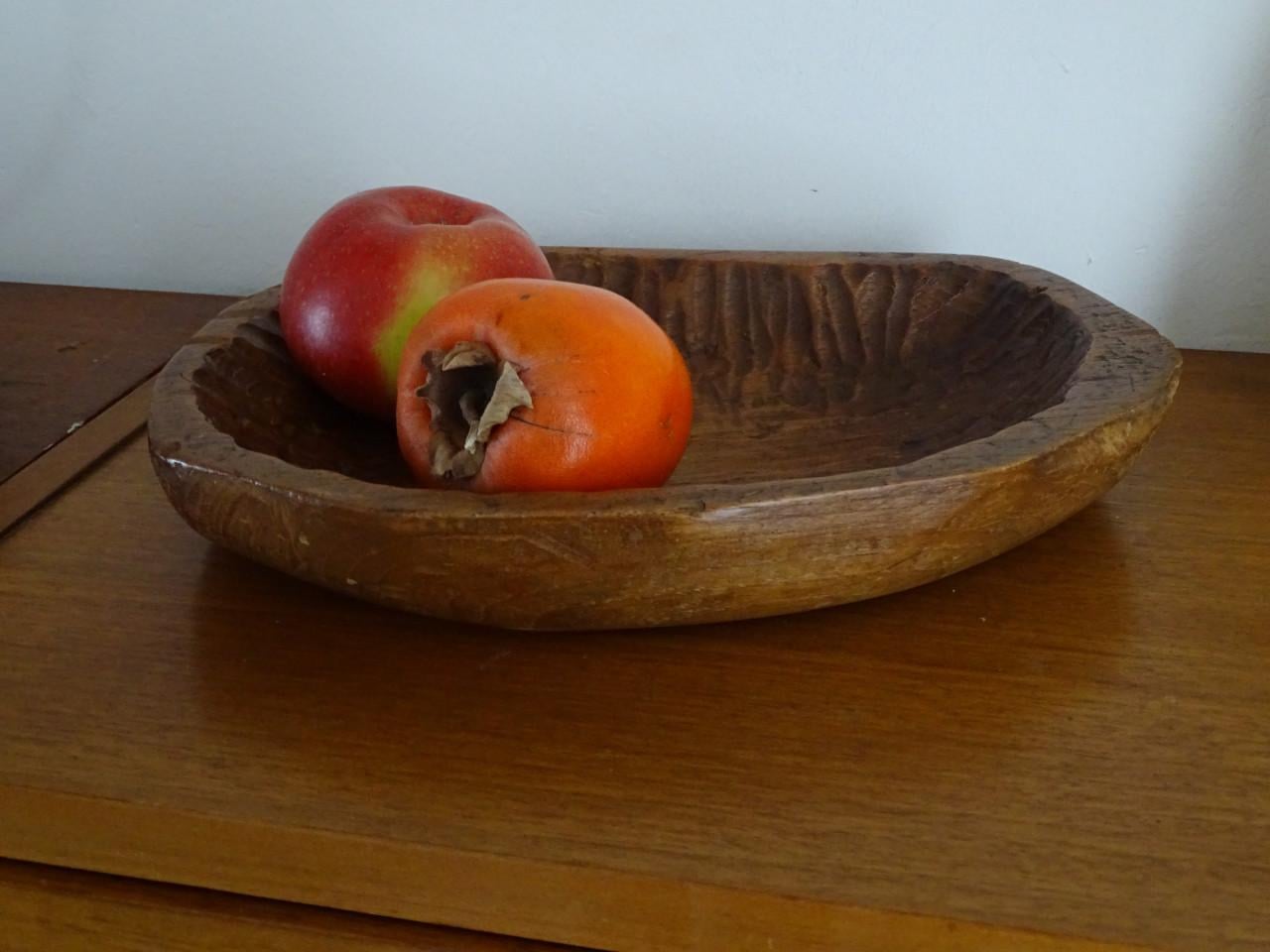 Houten Schaal handwerk houtsnijwerk