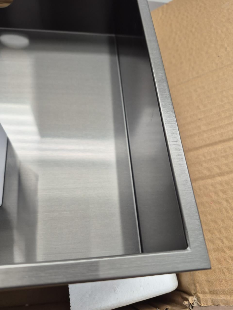 Inbouwkoof (gun metal) met ledverlichting