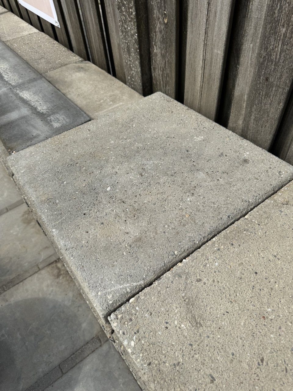Betontegel, 110 stuks, 50x50x5