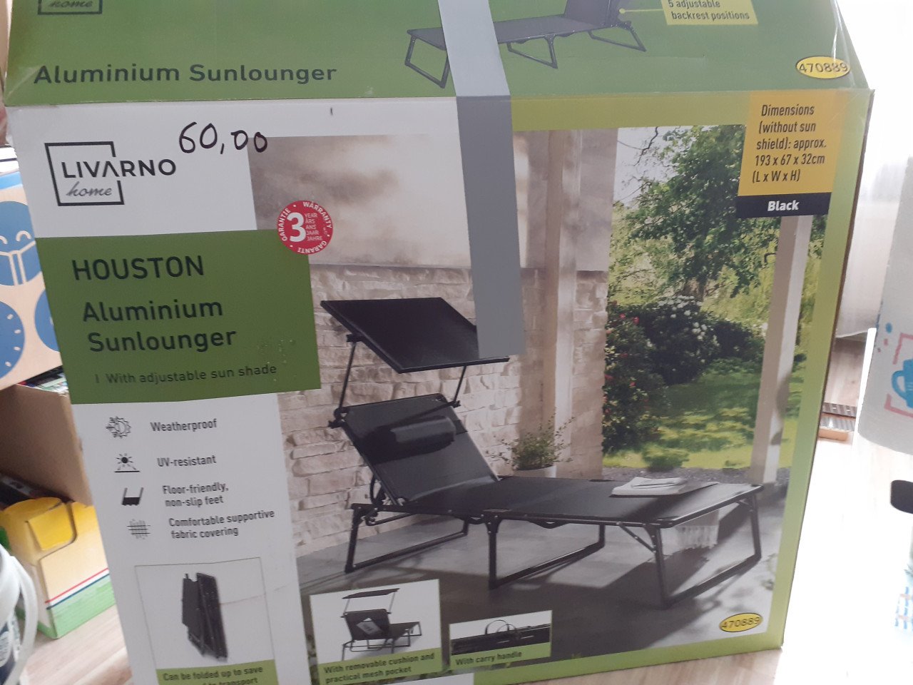 Tuin ligstoelen 1x nieuw 1x gebruikt