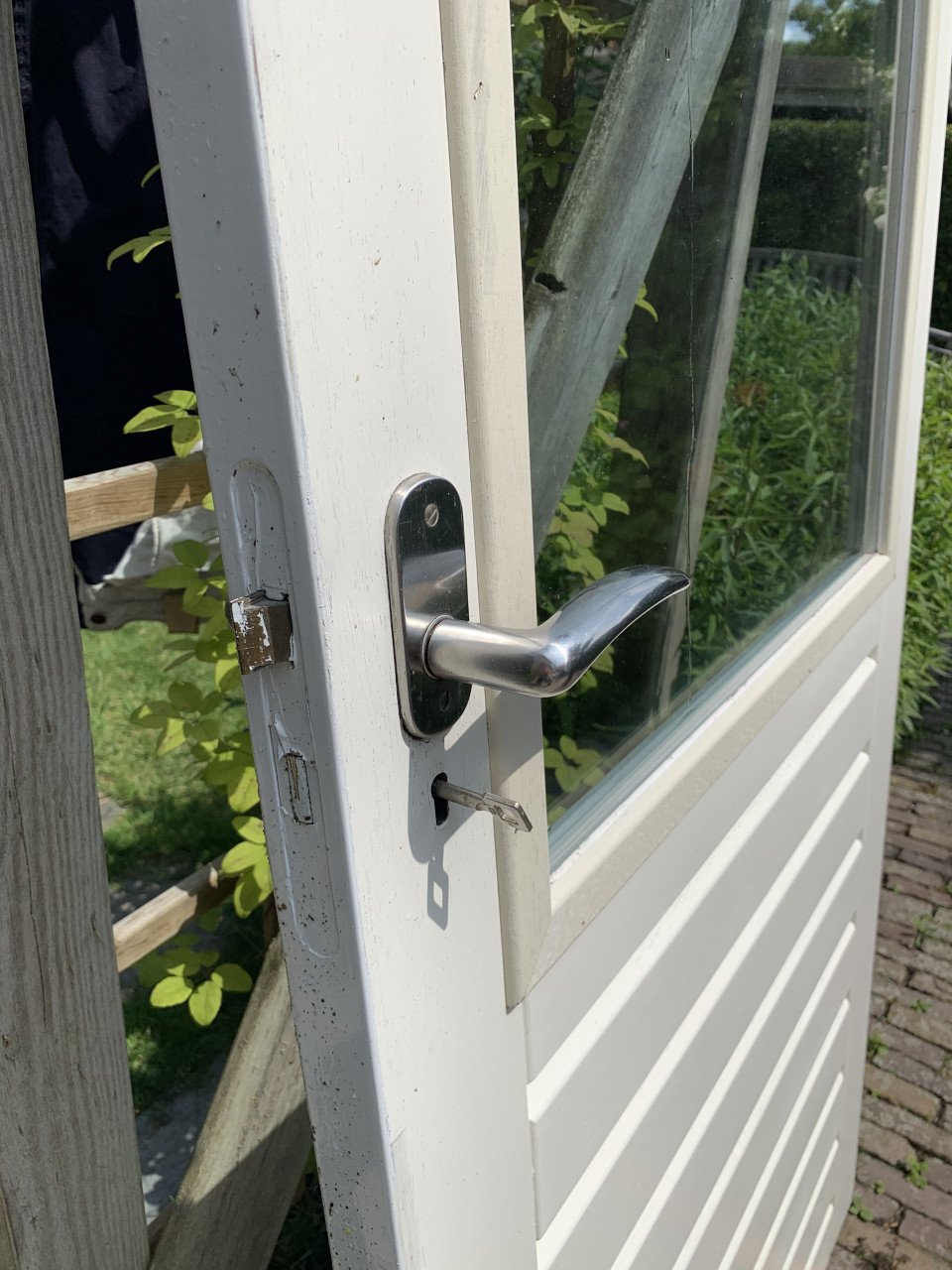 Buitendeur - Merbau hardhout - HR++ glas - 83 x 201,5 cm - ZGAN