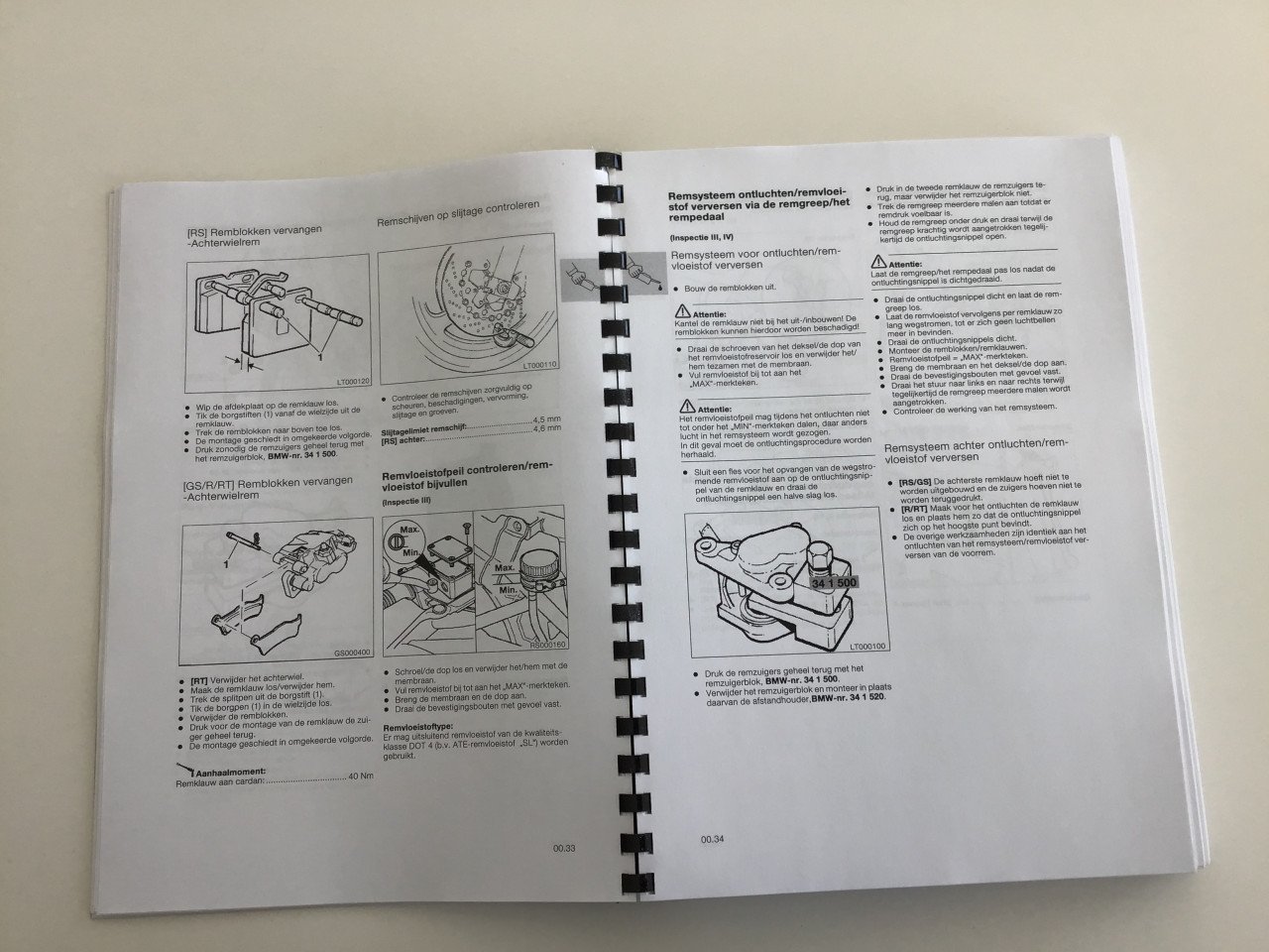 BMW R1100RT R1100RS R850  NLwerkplaatsboek