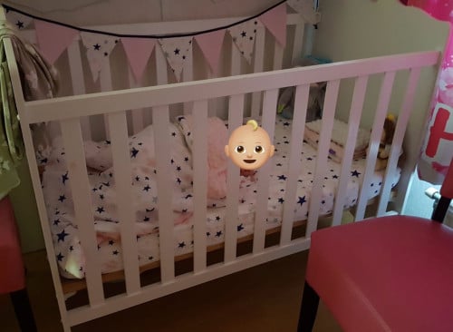 Disney Babybed op wieltjes en verstelbare zijde incl. Matras