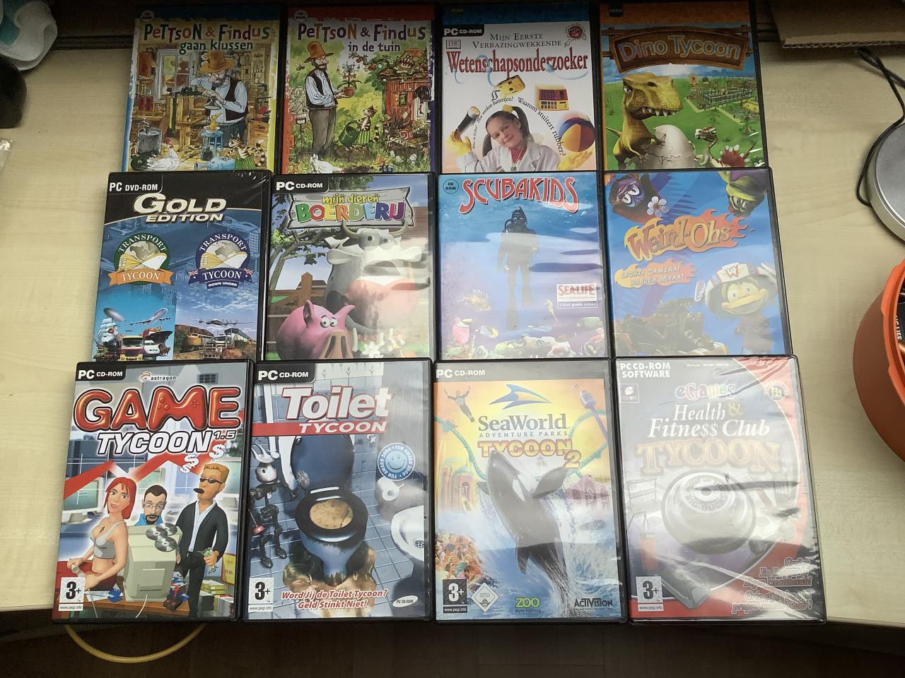 Pc spellen te koop aangeboden. Los of alles voor €15,00. Zie omschrijving.