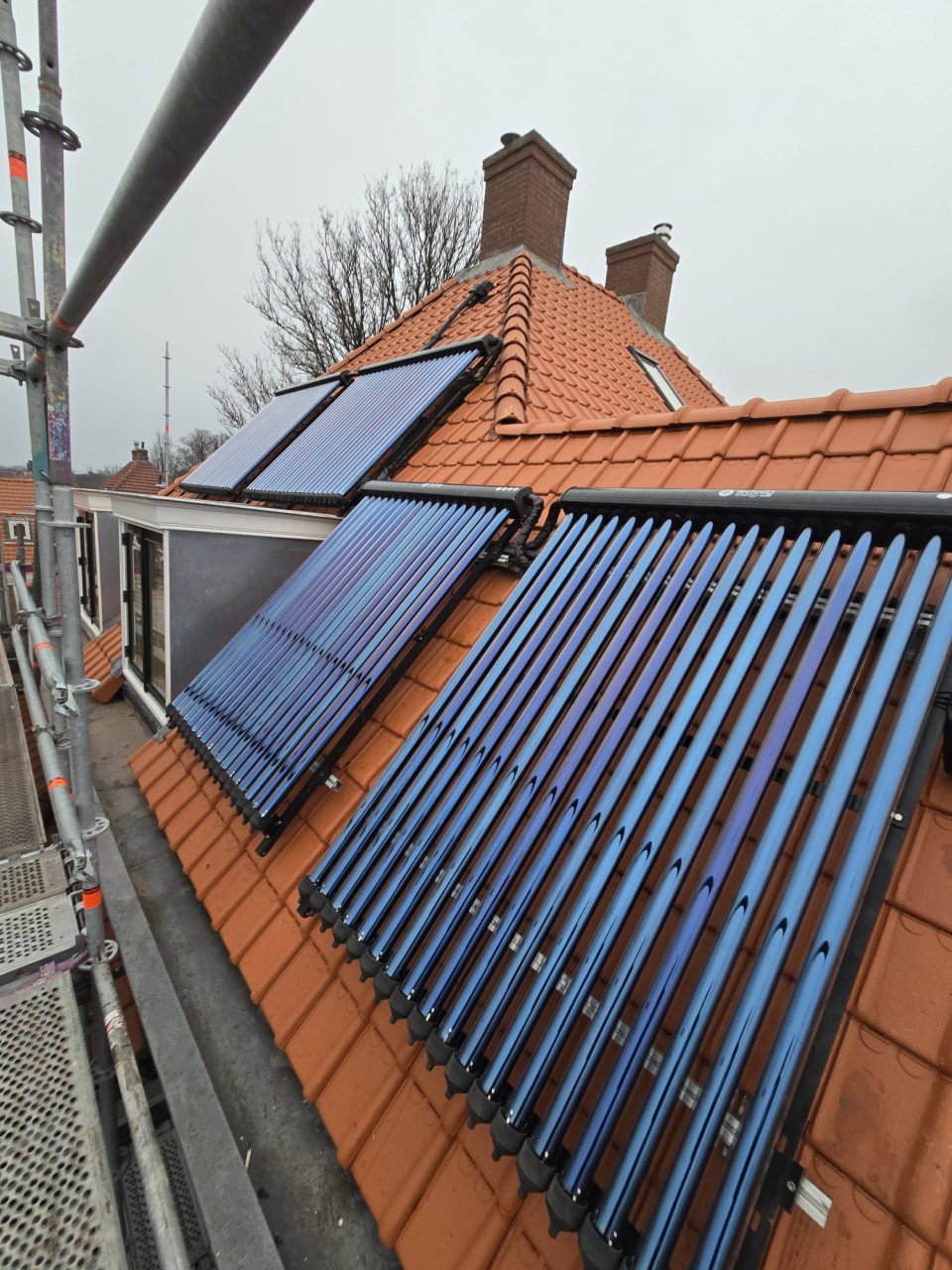 Zonnecollectoren montage