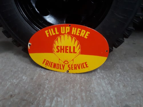 Emaille Shell bord