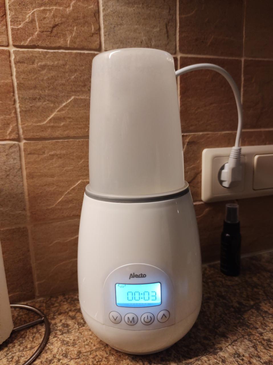 Prima werkende Flessenwarmer. Digitaal. Merk: Alecto.