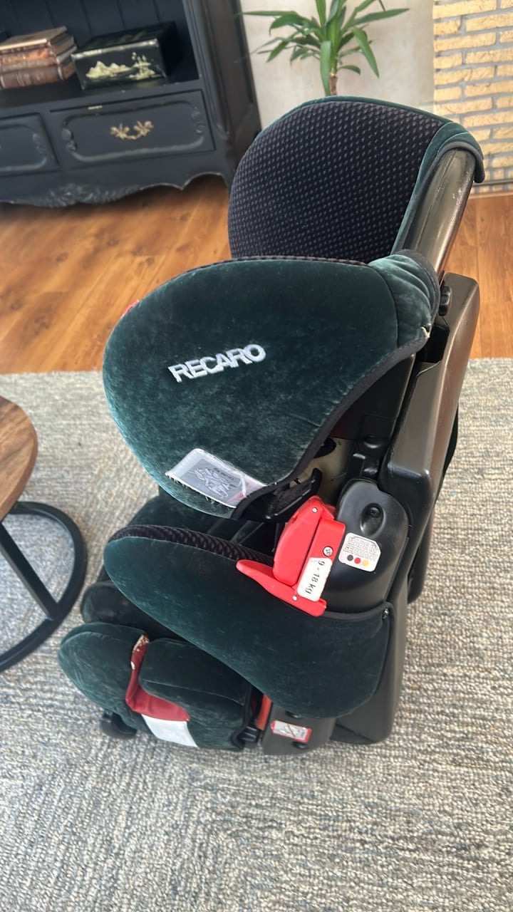 RECARO Young Sport autostoel – Groene fluwelen bekleding
